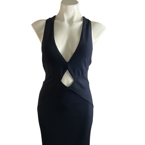 Free People All The Right Angle Bodycon Black Dress - Picture 15 of 16